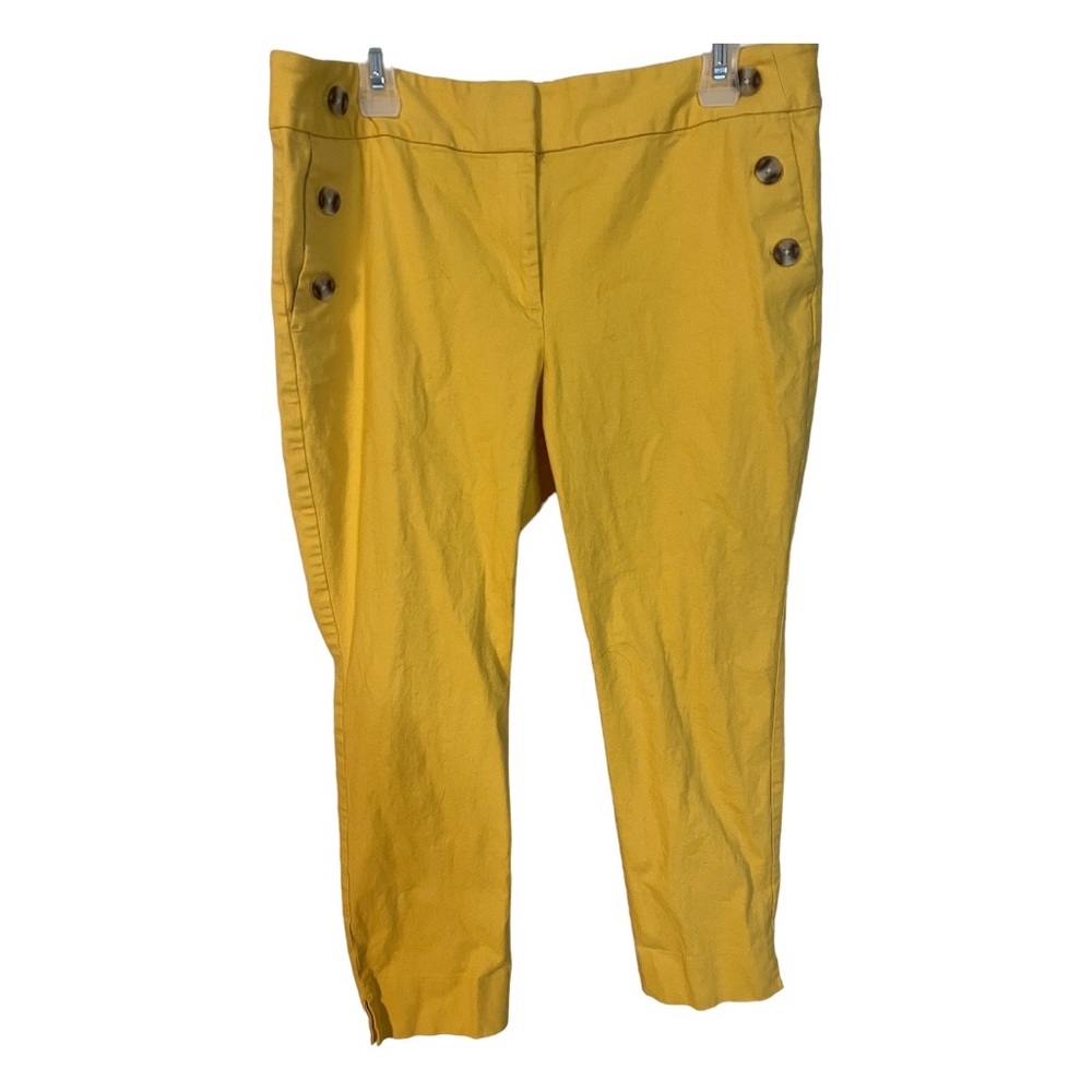 A pair of yellow / gold pants by Loft Outlet in size 14 petite